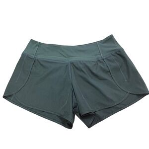 Born Primitive Womens Athletic Running Shorts Olive Green Size M